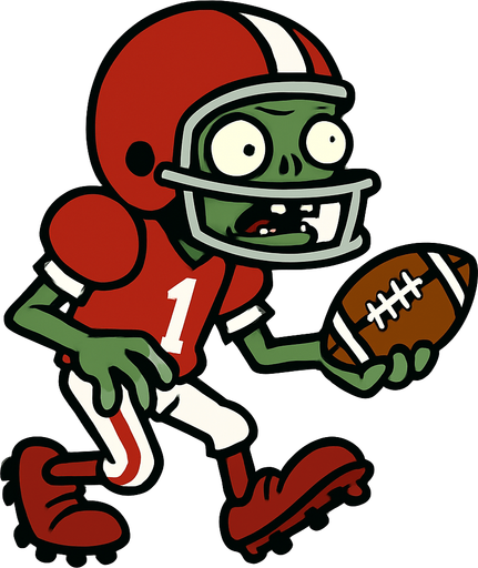 Football zombie.
In-Game asset.  2d.  High contrast.  No shadows