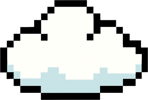 Flappy birdsdeki bulut.
In-Game asset.  2d.  High contrast.  No shadows