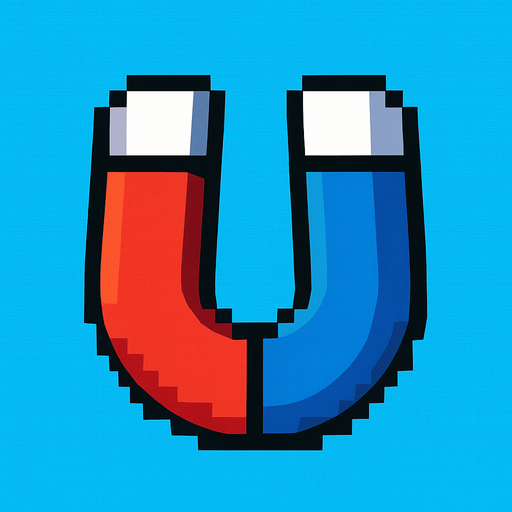 pixelart magnet
In-Game asset.  2d.  High contrast.  No shadows. Pixel art