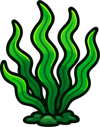 seaweed.
In-Game asset.  2d.  High contrast.  No shadows