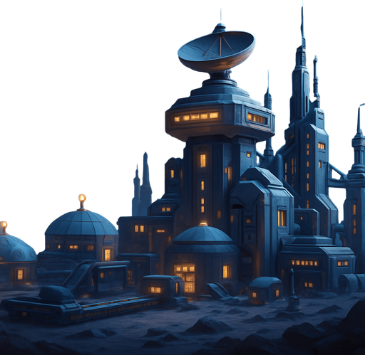 Fullscreen modern App Store landscape banner, 16:9, high definition, for a game titled "Uzay İstasyonu" and with the description "Kendi uzay kolonini kur, kaynakları topla, otomasyon sistemleri geliştir ve diğer kolonilerle stratejik savaşlara girerek galaksinin hakimi ol!". No text on banner!, Uzay istasyonu