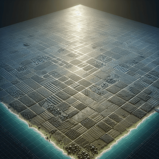 top view of a empty metal covered field in a 2d video game