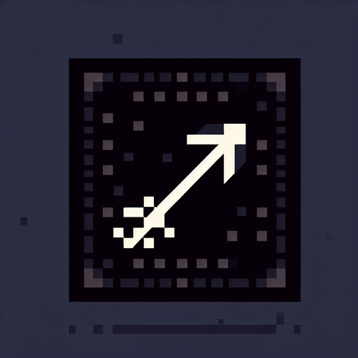 create me a dark 2d pixel arrow.
Single Game Texture. In-Game asset. 2d. Blank background. High contrast. No shadows.