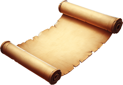 old paper scroll, blank with no writing, Single Game Texture. In-Game asset. 2d. transparent Blank background. High contrast. No shadows. Single Game Texture. In-Game asset. 2d. Blank background. High contrast. No shadows.