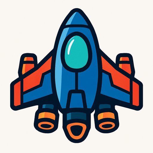 Uzay gemisi.
In-Game asset.  2d.  High contrast.  No shadows