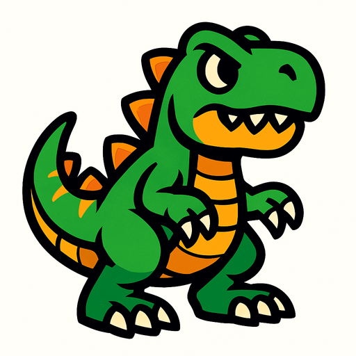 dinazor.
In-Game asset.  2d.  High contrast.  No shadows