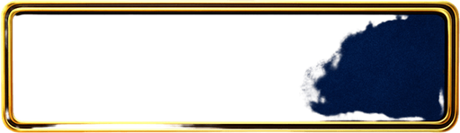 Keep the shape but make the material a blue felt with a golden border around it.