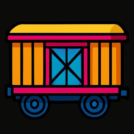 Vagon.
In-Game asset.  2d.  High contrast.  No shadows