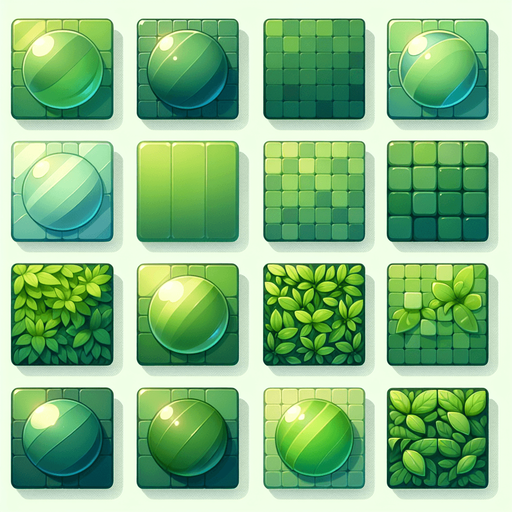 2D pack of smooth clean green texture, square texture images, Flat.
Single Game Texture.  In-Game asset. 2D. HD colors.  Blank background.  High contrast. shadow off. flat. no text in the images. no description.