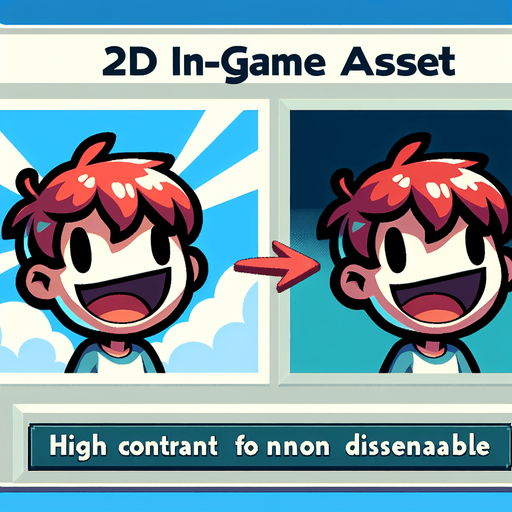 Happy person.
Single Game Texture.  In-Game asset.  2d.  Blank background.  High contrast.  No shadows