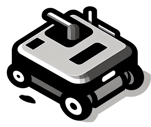 top-down view, videogame character enemy, roomba, 90s style sticker, flat, no perspective, silhouette, black and white, cartoon, fun, simple, from above.
Single Game Texture. In-Game asset. 2d. Blank background. High contrast. No shadows.