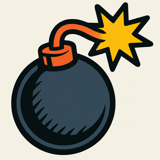 Bomba.
In-Game asset.  2d.  High contrast.  No shadows