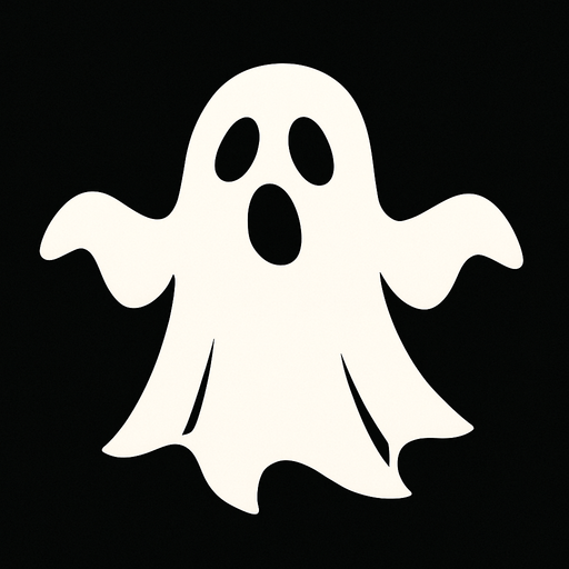 dont legs and hands this a white ghost.
In-Game asset.  2d.  High contrast.  No shadows