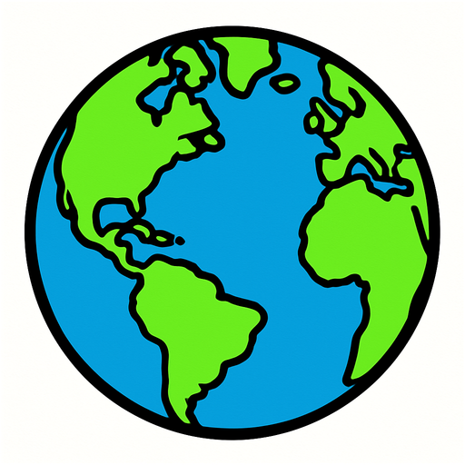 Earth.
In-Game asset.  2d.  High contrast.  No shadows