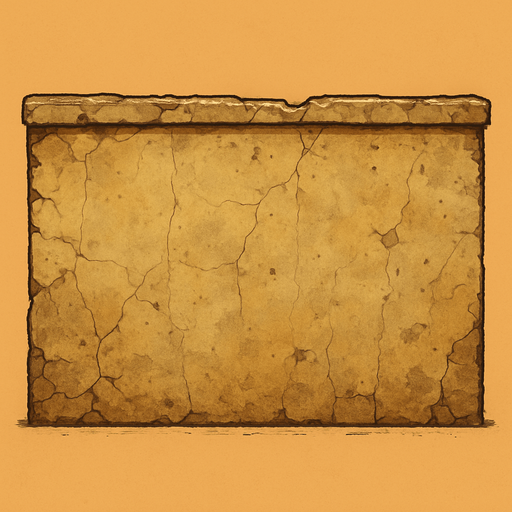2d old concrete wall suitable for desert atmosphere.
In-Game asset.  2d.  High contrast.  No shadows