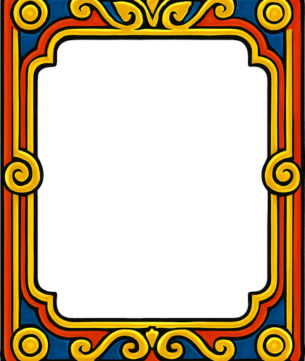 Card border.
In-Game asset.  2d.  High contrast.  No shadows