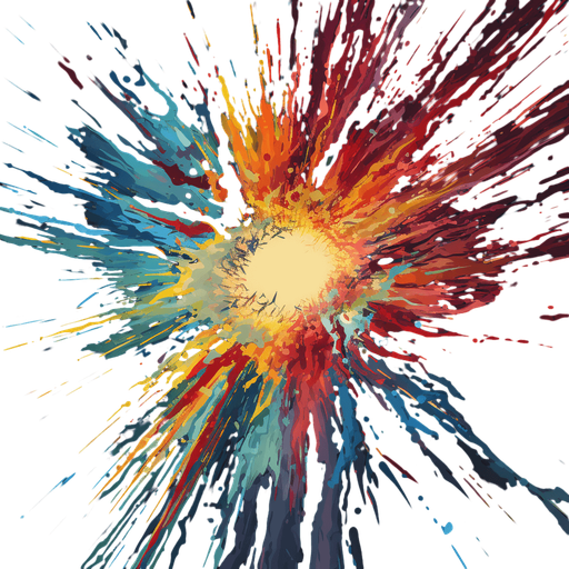 Multi color chaotic noise, primary colors. Rays from the center. Darker center
Single Game Texture. In-Game asset. 2d. Pixelart. Low detail. High contrast.