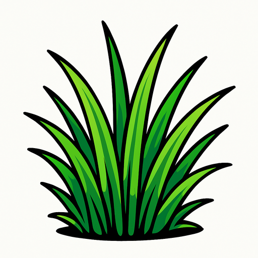 Çimen.
In-Game asset.  2d.  High contrast.  No shadows