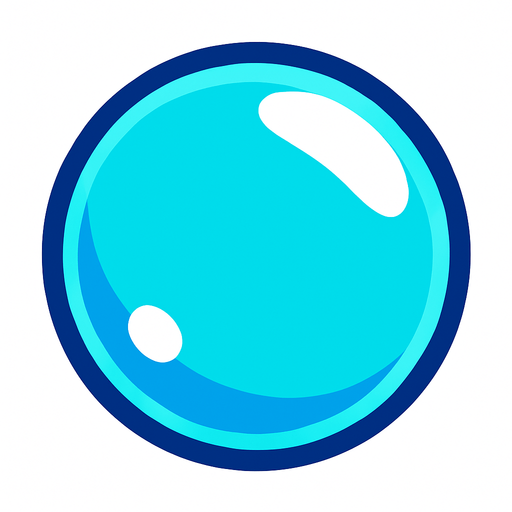 bubble.
In-Game asset.  2d.  High contrast.  No shadows