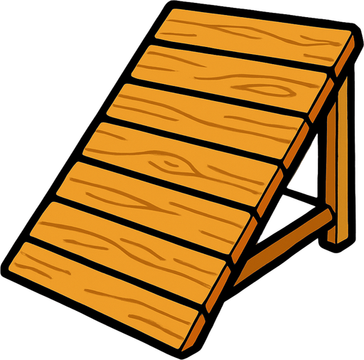 Ramp.
In-Game asset.  2d.  High contrast.  No shadows