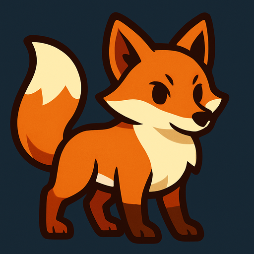 Fox.
In-Game asset.  2d.  High contrast.  No shadows