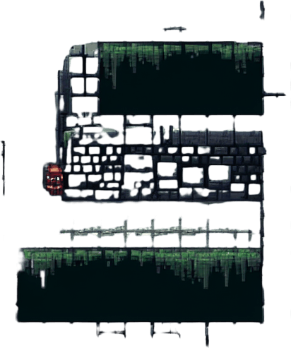 create me a 2d pixel dark dungeon.
Single Game Texture. In-Game asset. 2d. Blank background. High contrast. No shadows.