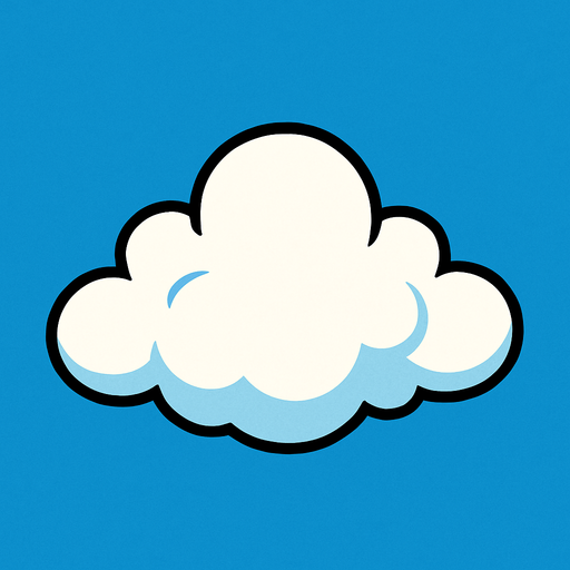 cloud 2d.
In-Game asset.  2d.  High contrast.  No shadows