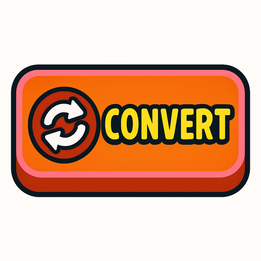 convert button.
In-Game asset.  2d.  High contrast.  No shadows