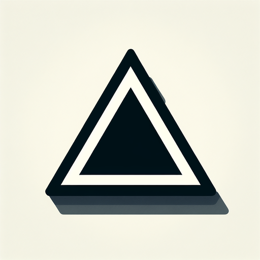 Triangle
=
Single Game Texture. In-Game asset. 2d. Blank background. High contrast. No shadows.