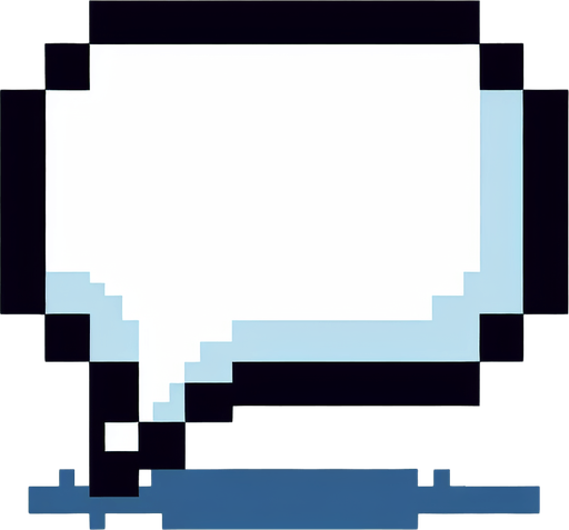 8bit. cartoon. white empty speach bubble..
Single Game Texture. In-Game asset. 2d. Blank background. High contrast. No shadows.