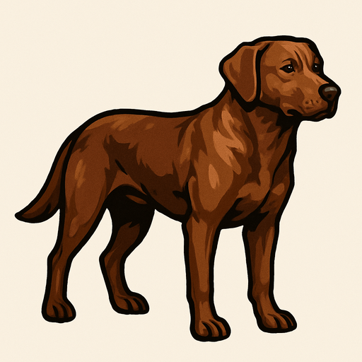 A realistic brown dog.
In-Game asset.  2d.  High contrast.  No shadows