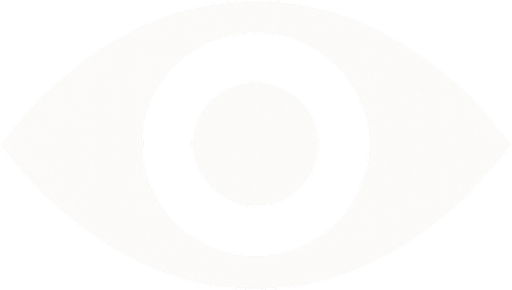 white eye open minimalist icon.
In-Game asset.  2d.  High contrast.  No shadows