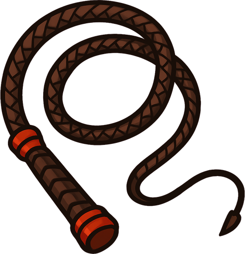 whip.
In-Game asset.  2d.  High contrast.  No shadows