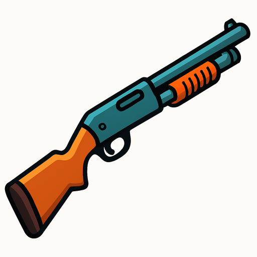 Escopeta.
In-Game asset.  2d.  High contrast.  No shadows