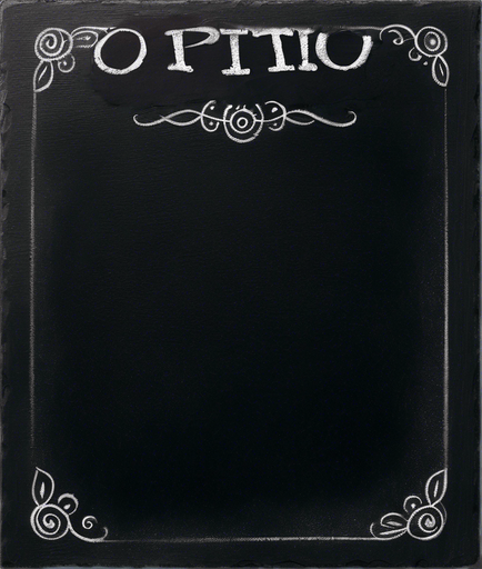 Word "POTION" in chalk