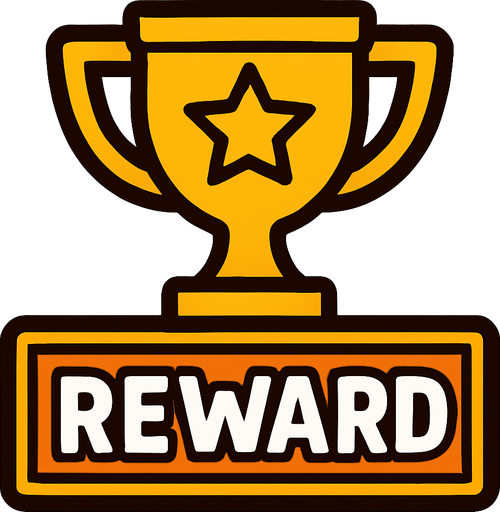 reward.
In-Game asset.  2d.  High contrast.  No shadows