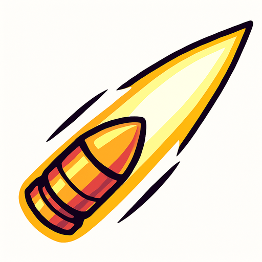 ışın mermisi.
In-Game asset.  2d.  High contrast.  No shadows