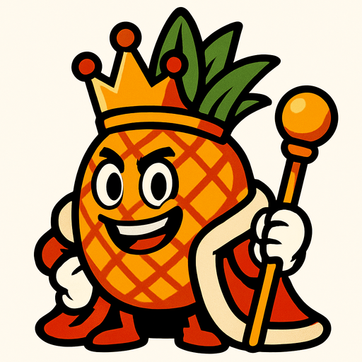 Furit King!.
In-Game asset.  2d.  High contrast.  No shadows