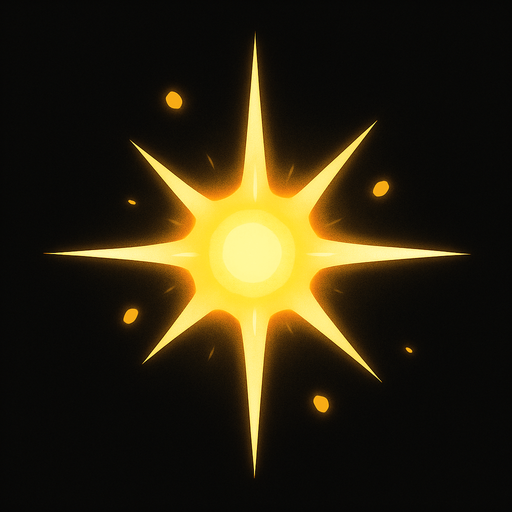 Particula de luz.
In-Game asset.  2d.  High contrast.  No shadows