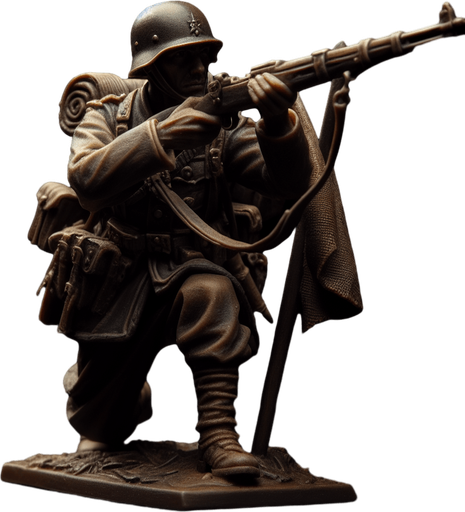 eski çağ askeri tek ve ön pozisyonda