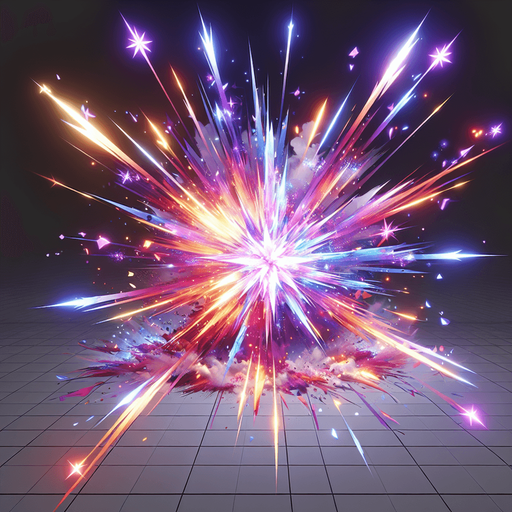 magic projectile impact effect.
Single Game Texture.  In-Game asset.  2d.  Blank background.  High contrast.  No shadows