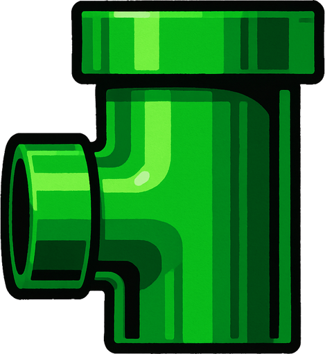 pipe.
In-Game asset.  2d.  High contrast.  No shadows. pipe