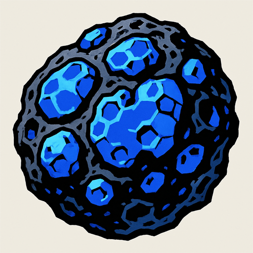Astreroit cobalt.
In-Game asset.  2d.  High contrast.  No shadows