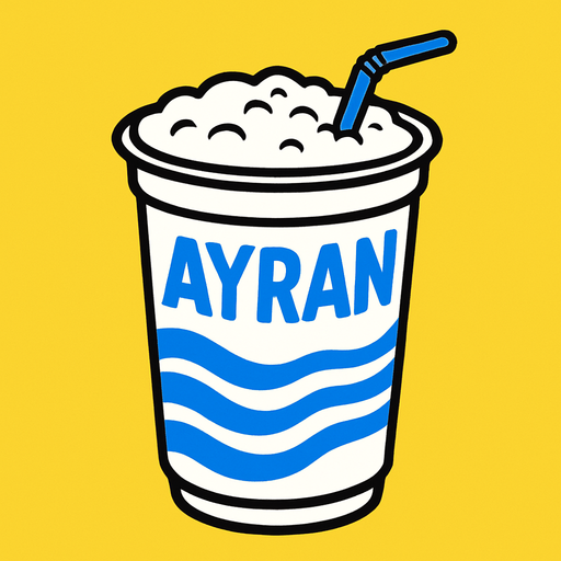 ayran.
2d.  High contrast.  No shadows
