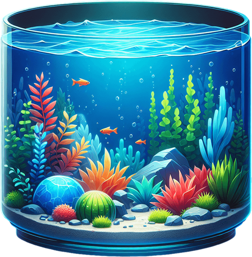 Realistic Water of an aquarium.
Single Game Texture. In-Game asset. 2d. Blank background. High contrast. No shadows.