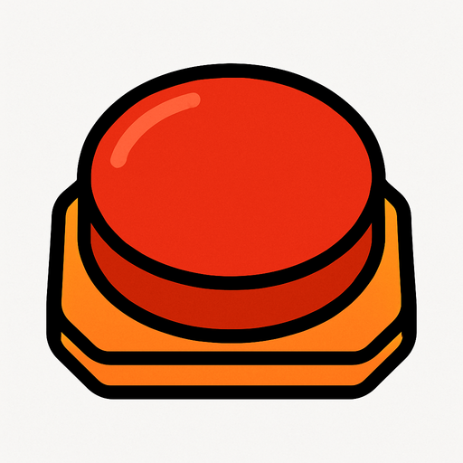 Button red.
In-Game asset.  2d.  High contrast.  No shadows