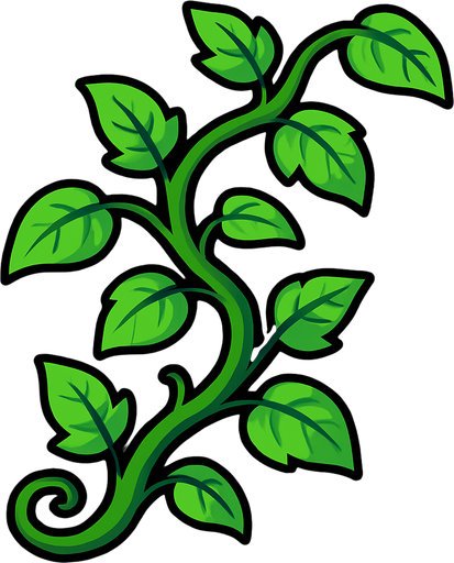 Vine.
In-Game asset.  2d.  High contrast.  No shadows