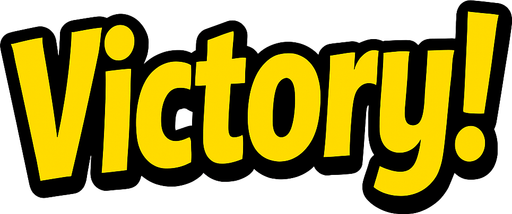Change the font to say ‘Victory!’