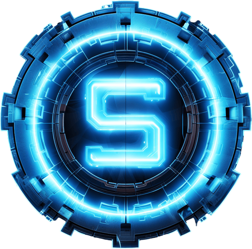 Blue glowing powerup circle with s in center
Single Game Texture. In-Game asset. 2d. Pixelart. White background. Blank background. Low detail. High contrast.