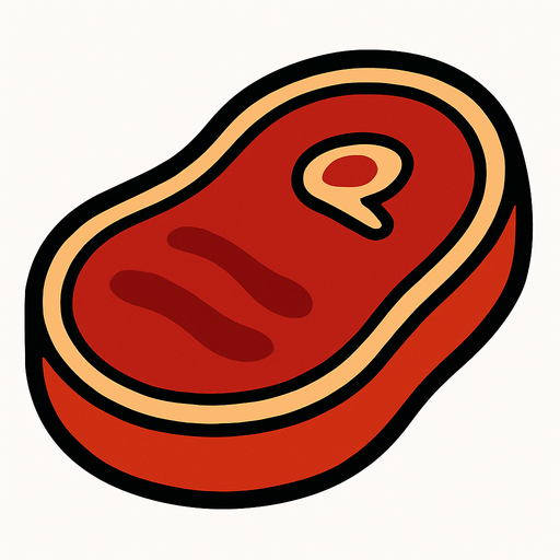 Viande.
In-Game asset.  2d.  High contrast.  No shadows